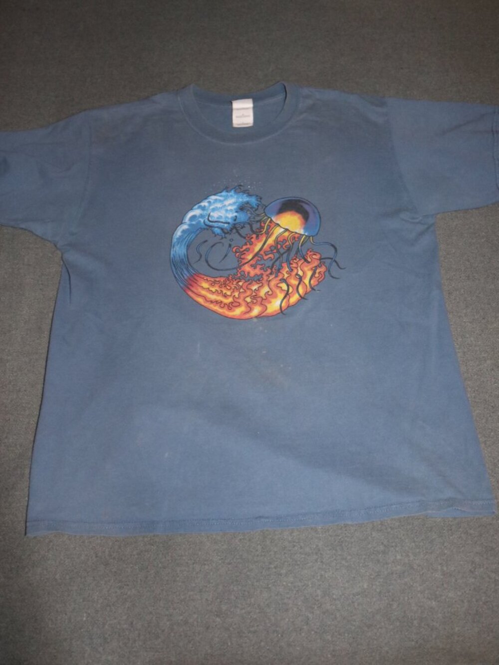 String Cheese Incident T-shirt Mens Large Blue 2004 Concert Tour STI Some Spots